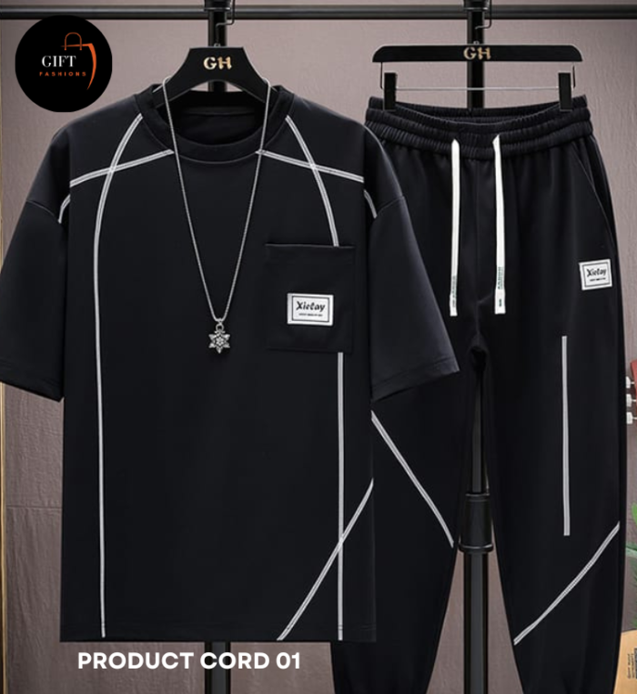 Drop Shoulder Mash T-Shirt and Trouser