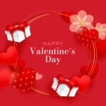 _Happy Valentine's Day Flyer with Gift Fashions