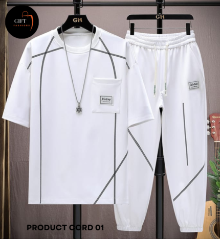 Drop Shoulder Mash T-Shirt and Trouser