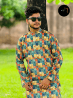 Cotton Print Panjabi