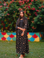 China Georgette Gown Three Piece