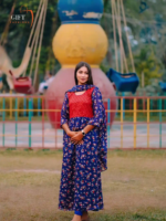 China Georgette Gown Three Piece
