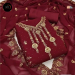 Embroidary Georjet Three Piece