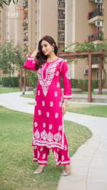 Linen Embroidery Two Piece