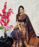 Soft silk katan sharee