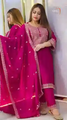 Viral Jari work Kameez Set