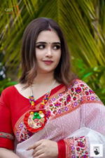 Half Silk Sharee with Blouse Piece