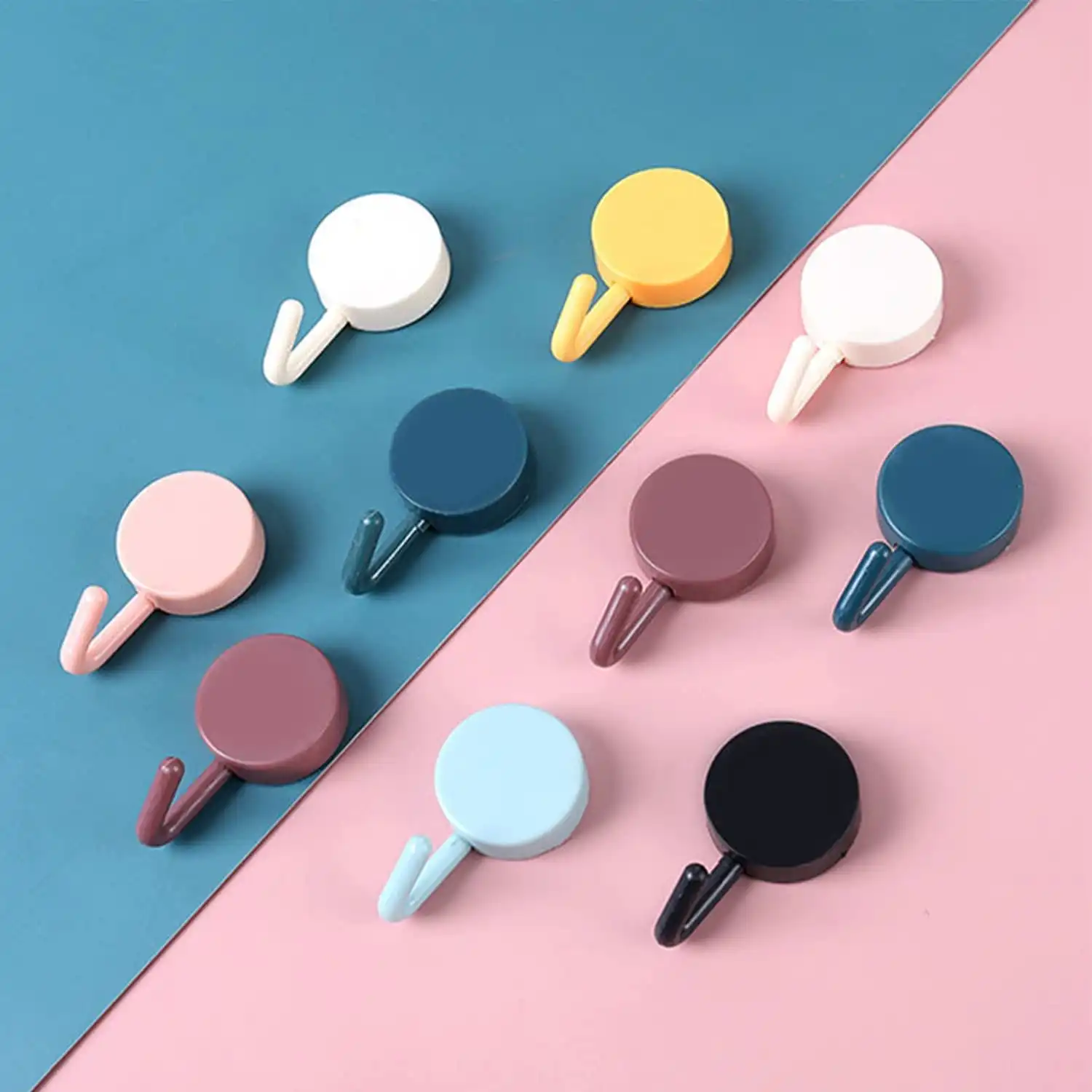20-pcs-Wall-Hanging-Hooks-Punch-Free-Hook-for-kitchen-bedroom-or-any-tipe-of-accessories 20 pcs Wall Hanging Hooks, Punch Free Hook for kitchen, bedroom or any tipe of accessories - Image 1
