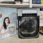 3 In 1 Air Cooling USB Fan with LED Night Light Water Fan - Image 12