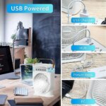 3 In 1 Air Cooling USB Fan with LED Night Light Water Fan - Image 8