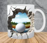 3D Ball Hole In A Nature Design Mug - Image 2