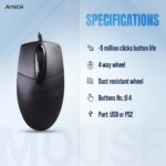 A4tech OP-720 Wired Mouse - Image 2