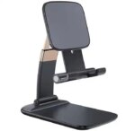Adjustable and Foldable Desktop Mobile Phone Stand for Phone Comfortable with All Mobile for Desk, Bed, Table, Office, Video Recording, Home and Online Classes - Image 2