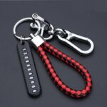 Anti-lost keychain with Mobile Number for Bicycle Car Auto Motor Cycle Key Ring Gift