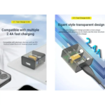 Awei C11T Fast Charging Type-C Adapter Transparent Wall Charger with 1M Type-C Data Transfer Cable - Image 4