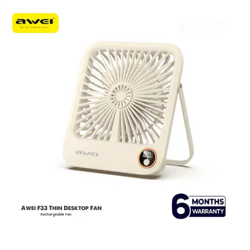 Awei-F33-Thin-Desktop-Fan-Space-Saving-Energy-Saving-Vertical-Ultra-Quiet Awei F33 Thin Desktop Fan Space Saving Energy Saving Vertical Ultra-Quiet - Image 1
