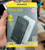 Awei P5K 10000mAh Dual USB Port Power Bank Fast Charging Micro USB and Type C Input Power Bank - Image 6