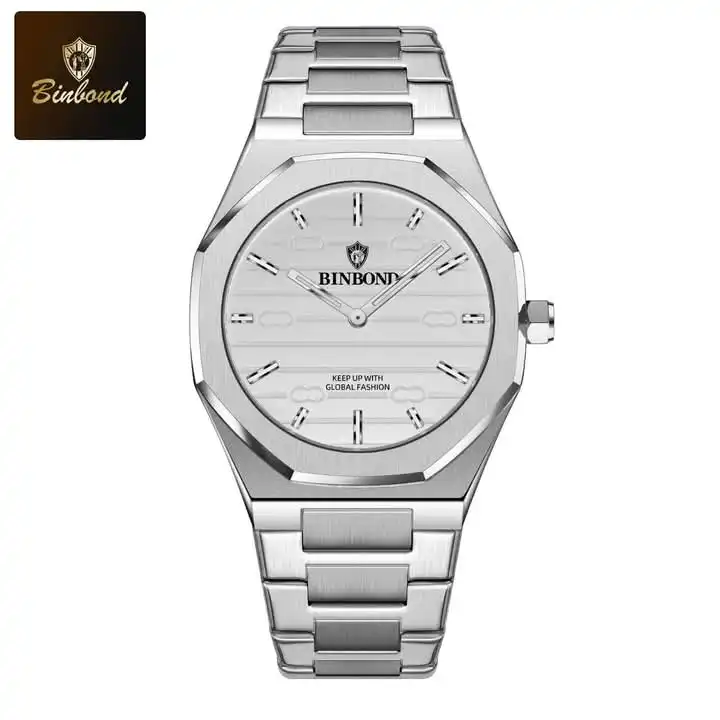 BINBOND-818-Stainless-Steel-Quartz-Fashionable-Premium-Watch-9 BINBOND 818 Stainless Steel Quartz Fashionable Premium Watch - Image 1