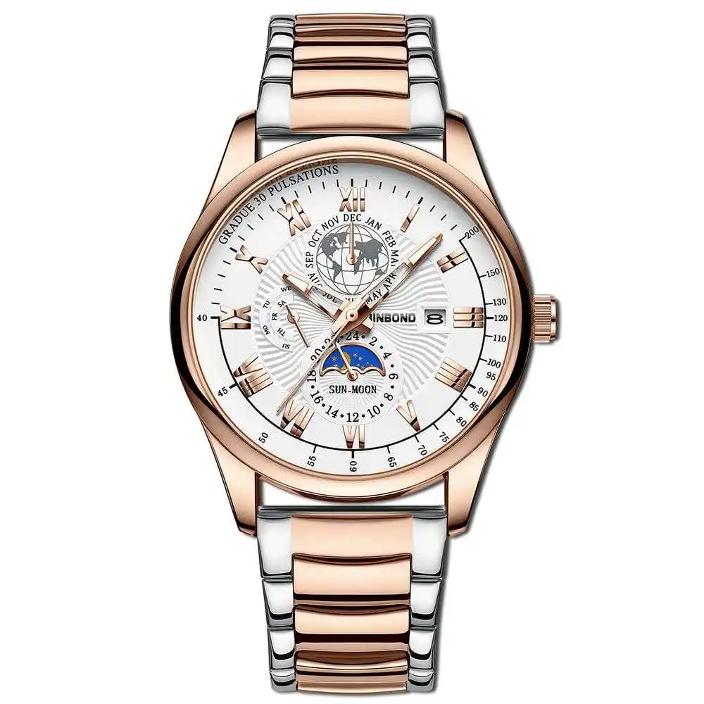 BINBOND-B3982-New-Style-Silver-Men-Quartz-Watch-Authentic-Stainless-Steel-Band-Date-Display-Dials-Decoration-Watch BINBOND B3982 New Style Silver Men Quartz Watch Authentic Stainless Steel Band Date Display Dials Decoration Watch - Image 1