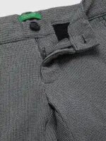 Benetton Export Slim Fit Formal Pant- Ash - Image 3