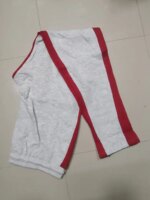 Casual Men's Sweatpant Trouser Black + Red - Image 3