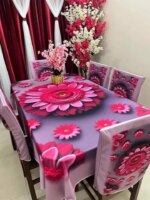 China Premium 3D Print Table Cloth Set - Image 2