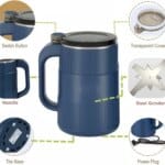 Coffee Grinders Electric Safe and DurableEasy handling,Bean, Herb,Spice Grinder,ButtonsGrinder for kitchenSpice Grinder Electric