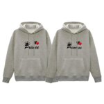 Comfortable Winter (Prince & Princess-Gray) Couple Hoodie - Image 2