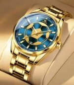 Cotton  Print Punjabi + Premium Watch + Wallet  Combo Pack - Image 3
