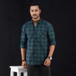 Cotton full Sleeve Check Shirt for Men's - Image 2