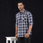 Cotton full Sleeve Check Shirt for Men's - Image 2