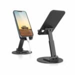 DOLPHY Adjustable & Foldable Phone/Tablet Holder | 360 Degree Metal Mobile Stand for Bed, Office Table, Desk & Home, PC, Smartphone & Tablets - Image 3