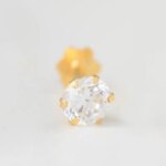 18K Gold Plated Moissanite Adjustable Ring - Image 3