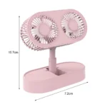 Double Motor Folding Table Top Fan - Image 8