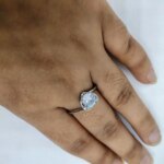 Elegant Pink Tear Drop Ring - Image 6