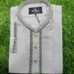 Exclusive Embroidery Cotton Panjabi With premium box - Image 3