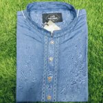 Exclusive Embroidery Cotton Panjabi With premium box - Image 3