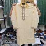 Exclusive Embroidery Cotton Panjabi With premium box - Image 4