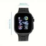 Fashionable Square LED Digital Sports Watch, LED Wrist Watch - Image 4