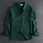 Fashionable casual shirt for men (green)