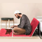Foldable Luxury Relax Backrest Muslim Prayer Mat Carpet Islamic Recliner Chair Travel Recliner cx - Image 3