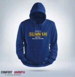 "Follow the sunnah not the western culture" Islamic Hoodie (Royal Blue)