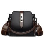 High-quality Messenger Bags For Women Luxury Crossbody Shoulder Bags Female(Black)