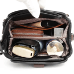 High-quality Messenger Bags For Women Luxury Crossbody Shoulder Bags Female(Black) - Image 6