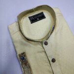 Indian Cotton Gorgeous Karchupi Panjabi - Image 6