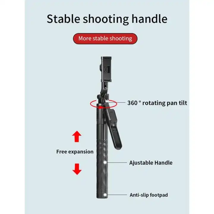 JMARY-KT-239-1.75M-Handheld-stick-stick-tripod-2-in-1-light-weight-portable JMARY KT-239 1.75M Handheld stick stick & tripod 2-in-1 light weight & portable - Image 1
