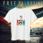 Jersey Fabrics Save Gaza Free Palestine T-shirt - Image 2