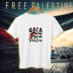 Jersey Fabrics Save Gaza Free Palestine T-shirt - Image 2