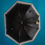 Ladies Fashionable and Elegant Anti UV Sunshade Print Border Lace Umbrella - Image 10