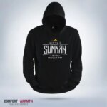 “Little Sunnah Big Reward” Islamic Hoodie (Black) - Image 2